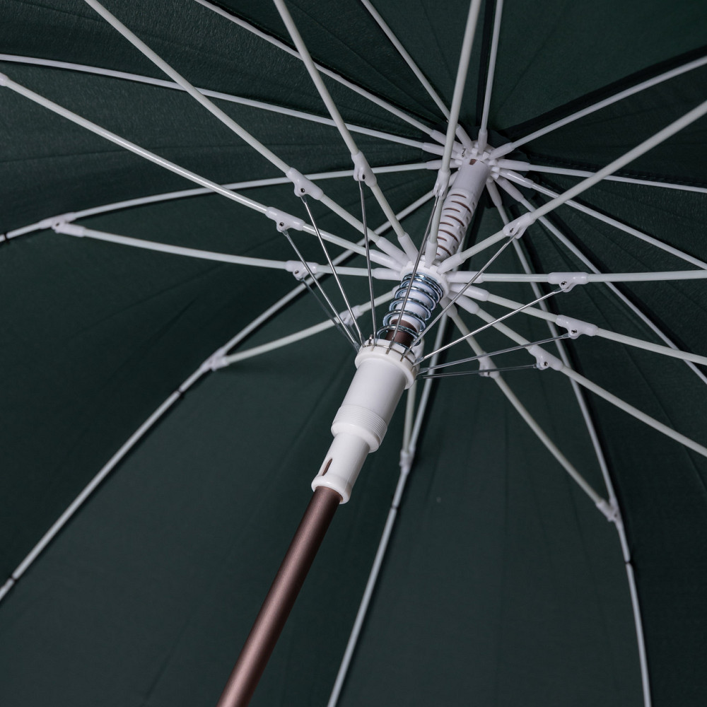 Класична парасолька-тростина з чохлом напівавтомат з поліестеру міцна надійна 12 спиць діаметр 120 см Зелений HP-23-16GR Коломия - фото 8