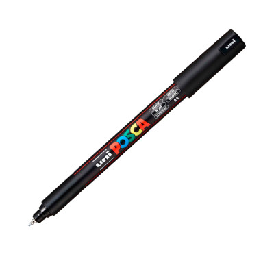 Маркер UNI Posca PC- 1MR 0.7 мм Черный (PC-1MR BLACK(N)) Винница - изображение 1