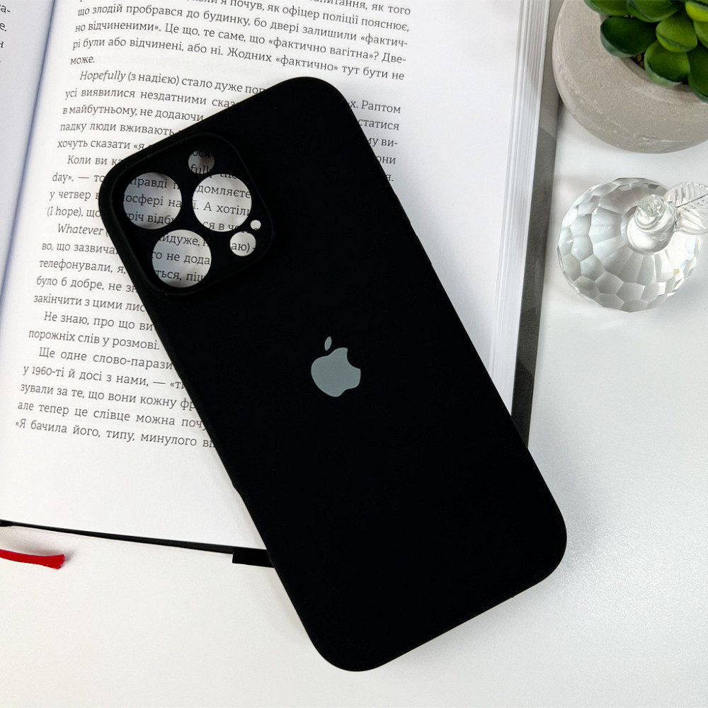 Чохол для смартфона Silicone Full Case AA Camera Protect for Apple iPhone 16 Pro Max 14,Black Київ - фото 6