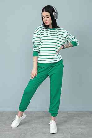 Демісезонний костюм в смужку "Delight" оптом | Норма Зелений, 42-44 Київ