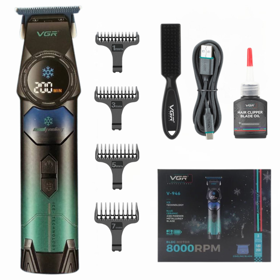 Машинка для стрижки окантовки, Машинка для стрижки волосся з універсальним живленням XM-96 Львів - фото 5