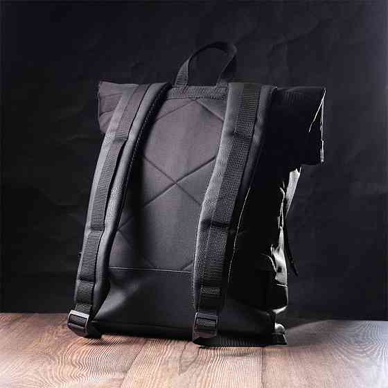 Рюкзак для ноутбука із вставками еко-шкіри FABRA 22582 Чорний Київ