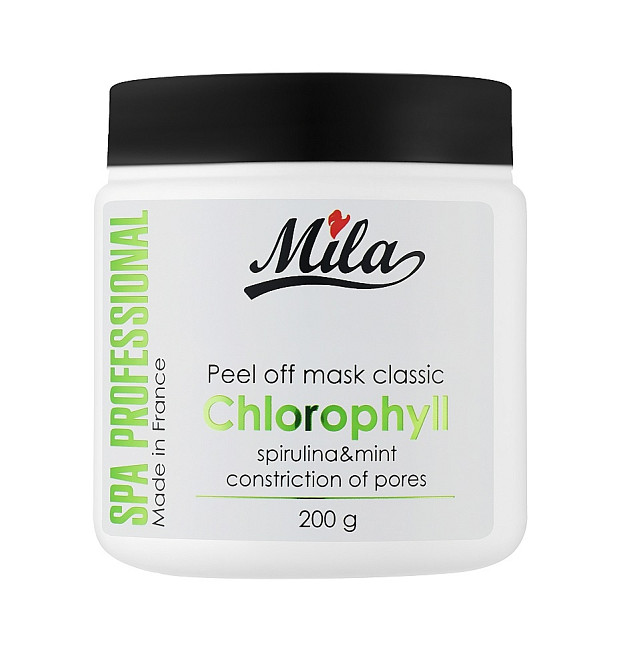Нормалізуюча альгінатна маска для жирної шкіри обличчя Хлорофіл Peel Off Mask Chlorophyll Mila Perfect 200 г Київ - фото 1