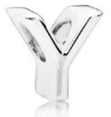 Срібна намистина Пандора  "Літера Y" MasterSem Київ - фото 1