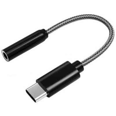 Переходник Type-C to AUX3.5(F) DAC 0.1m black Atcom (15035) Винница