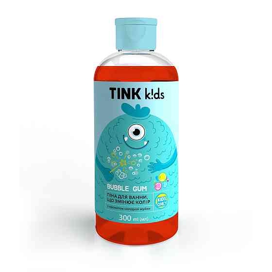 Пена для ванны Изменяющая цвет Bubble Gum kids Tink 300 мл Киев