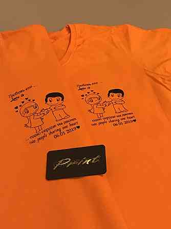 Парные футболки для влюбленных LOVE IS \ ЛЮБОВЬ ЕТО Черновцы