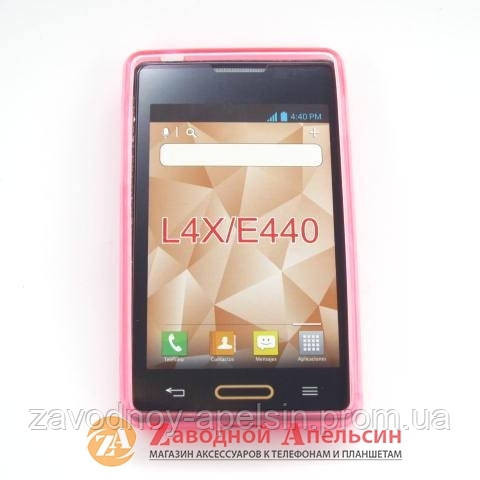 LG E440 Optimus L4 чохол + плівка Cover pink Одеса - фото 2