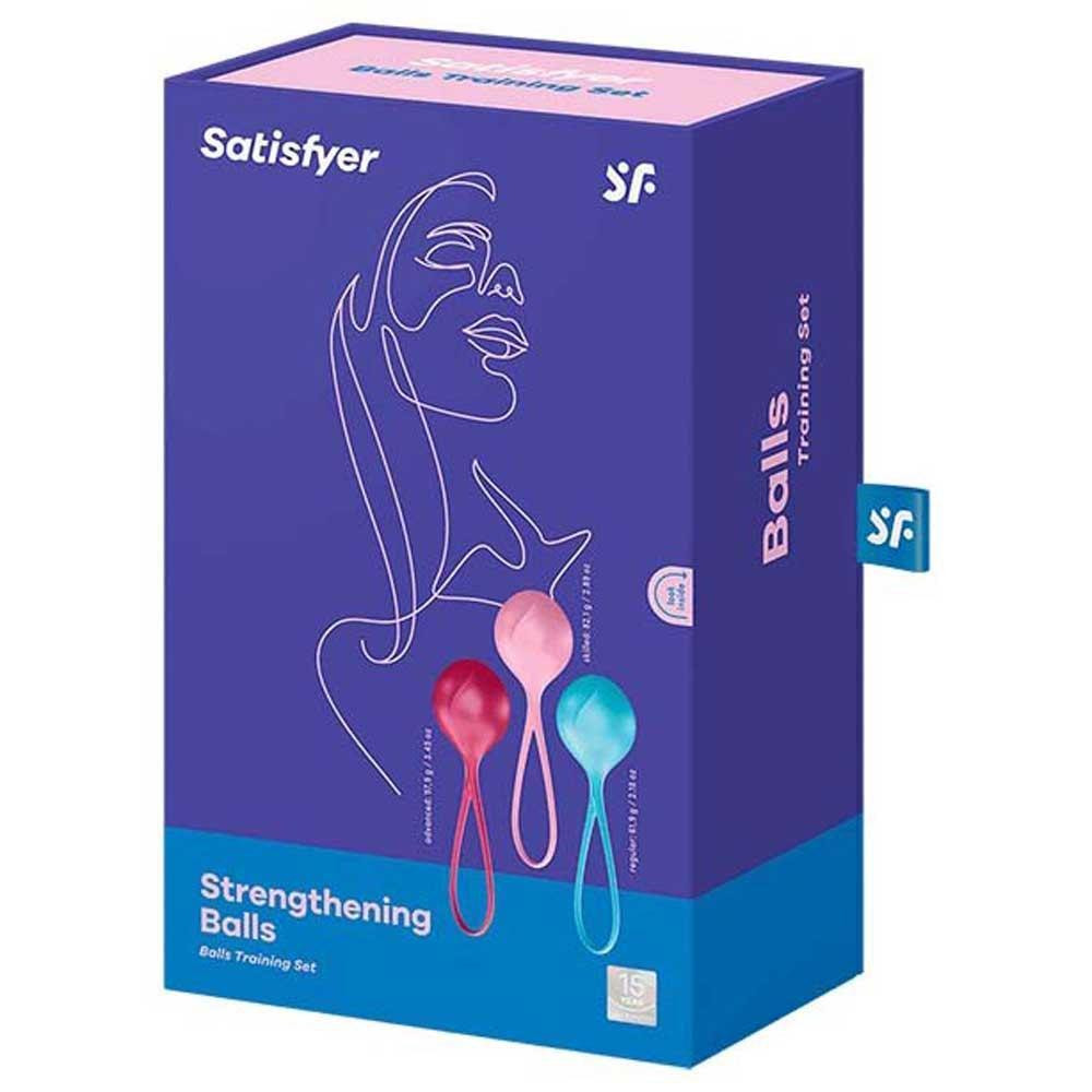 Набор одинарных вагинальных шариков Satisfyer Strengthening Balls разноцветные Sex Aura Киев - изображение 5