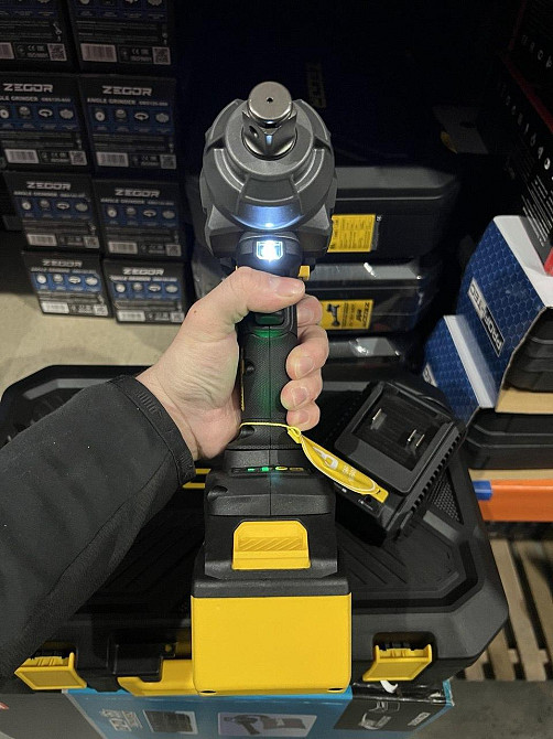 Гайковерт ударний акумуляторний ZEGOR SDPP-21BL-1100 (акум 21V 6.0Ah 1шт і зарядка) Київ - фото 6