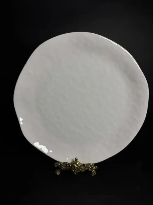 Декоративная фарфоровая тарелка с рельефной поверхностью 26 см Коломыя - изображение 1