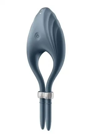 Ерекційне віброкільце-ласо Satisfyer Duelist Dark Blue, 10 режимів, потужний мотор Львів