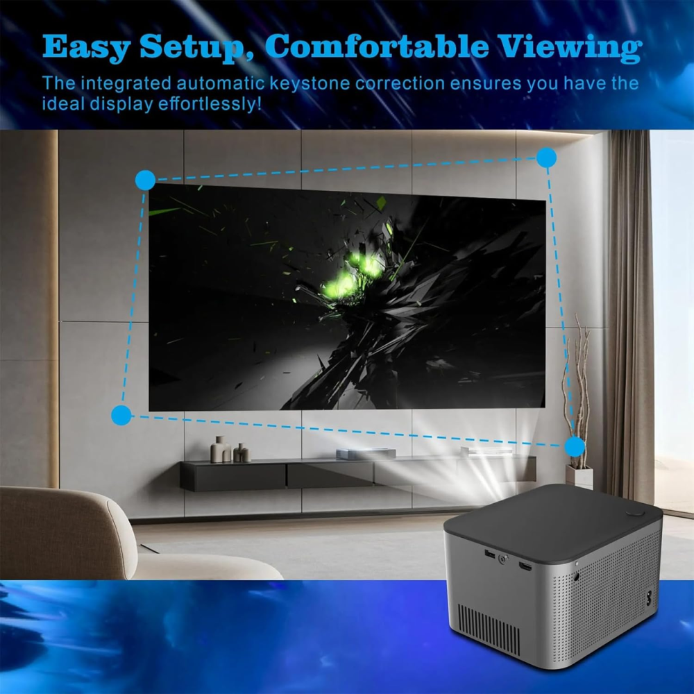 Проектор H96 MAX HY350 FullHD 1080P Smart TV Android 11 2/32GB WiFi6 Bluetooth 300AL Grey: Кинотеатр в вашей ладони Киев - изображение 8