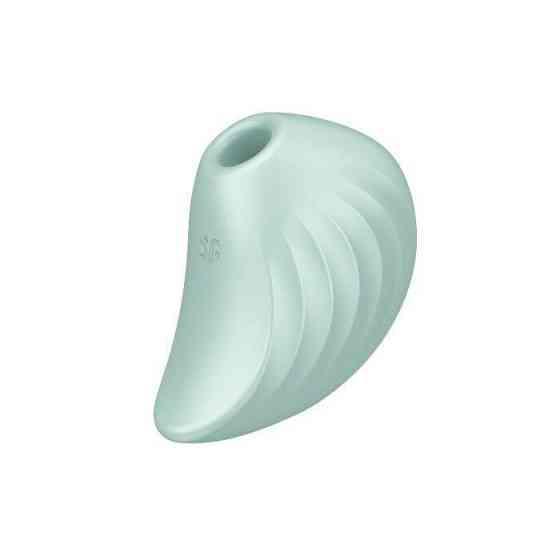 Вакуумний кліторальний стимулятор із вібрацією Satisfyer Pearl Diver Mint Sex Aura Київ