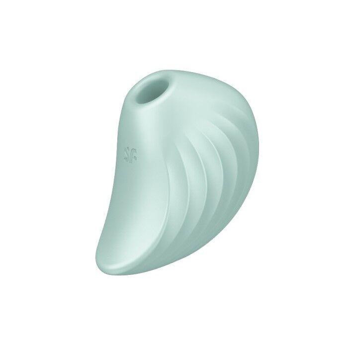 Вакуумний кліторальний стимулятор із вібрацією Satisfyer Pearl Diver Mint Sex Aura Київ - фото 1
