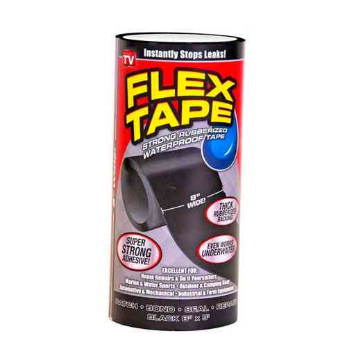 Водонепроникна прорезинена ізоляційна стрічка FLEX TAPE 150x20 см Київ