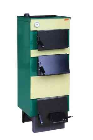 Твердопаливний котел Тивер КТ-24-ВУ сталь 5 мм котел з великою топкою на дровах 24 кВт до 220 м2 задній димохід Україна Тернопіль