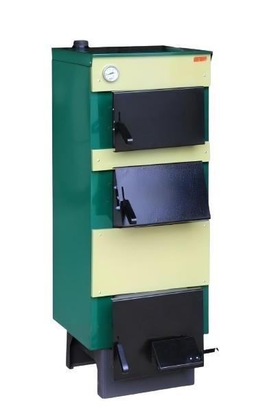 Твердопаливний котел Тивер КТ-24-ВУ сталь 5 мм котел з великою топкою на дровах 24 кВт до 220 м2 задній димохід Україна Тернопіль - фото 1