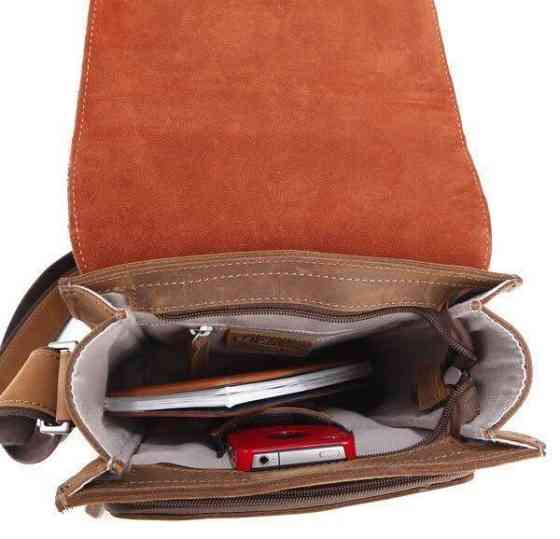 Сумка мужская Vintage 14159 из винтажной кожи Коричневая Киев