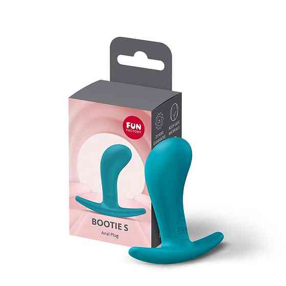 Анальна пробка Fun Factory BOOTIE S Aquamarine, діаметр 2,8 см, тонкий обмежувач Sex Aura Київ