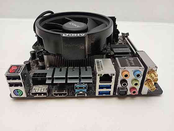 Комплект: материнська плата ASRock B450 Gaming-ITX/ac + Amd Ryzen 5 2600 + 8+8 Gb DDR4 G.Skill Trident Z (товар вживаний) Луцк