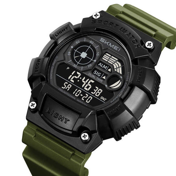 Військові годинники з секундоміром SKMEI 2403AG, Годинники спортивні скмей для подорожей JZ-32 Івано-Франківськ - фото 1