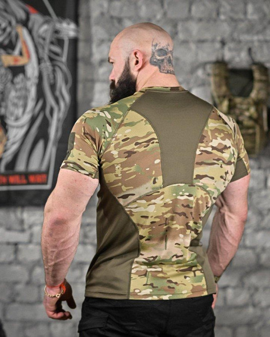 Тактична футболка потоотводная AXEL мультикам ВТ6731 Одеса - фото 10