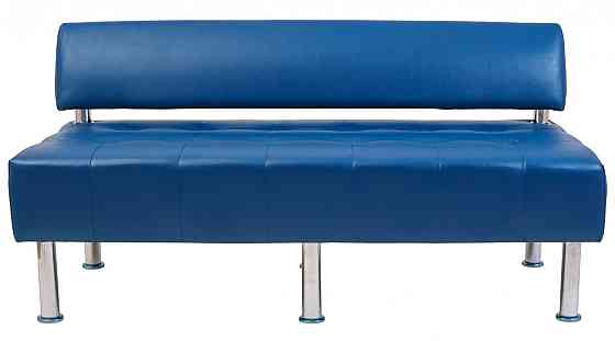 Диван Office Boom двойка со спинкой 1550х650х750 Синий Киев