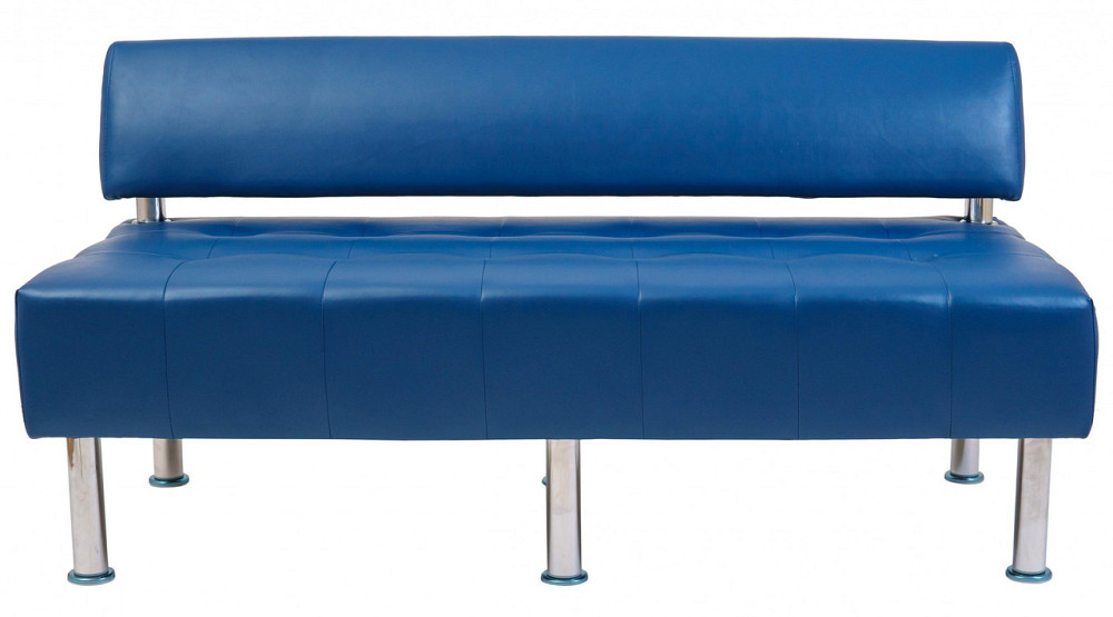 Диван Office Boom двійка зі спинкою 1550х650х750 Синій Київ - фото 2