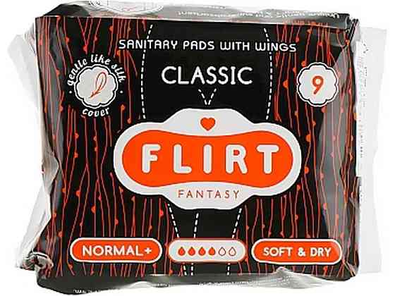 Прокладки гігієнічні Classic , Soft Dry, 4 краплі, 9шт ТМ Fantasy Flirt Київ