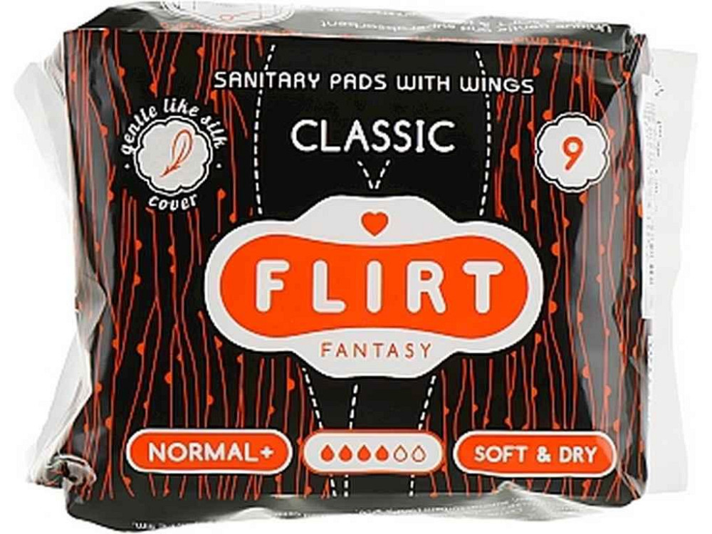 Прокладки гігієнічні Classic , Soft Dry, 4 краплі, 9шт ТМ Fantasy Flirt Київ - фото 1