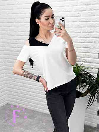 Трикотажна футболка "Black&White" оптом | Батал Київ