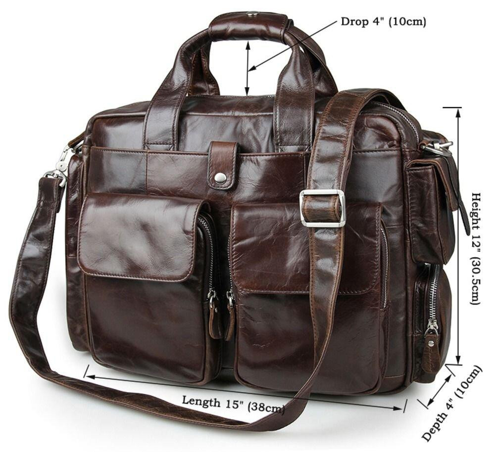 Сумка мужская коричневая (Vintage) Киев - изображение 6