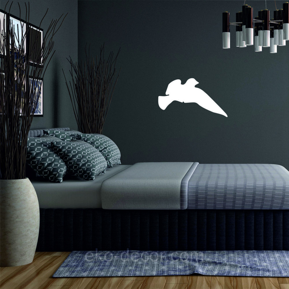 Декоративне настінне Панно «Пташка» Декор на стіну(ціна за 1шт) 30*16 см, Білий Київ - фото 4