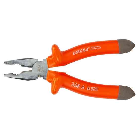 Плоскогубцы диэлектрические 200мм 1000В SIGMA (4344201) Киев