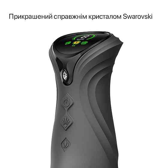 Смарт пульсатор-кролик с вибрацией Zalo Mose 2 Obsidian Black, подогрев до 42 °C, кристалл Swarovski Sex Aura Киев
