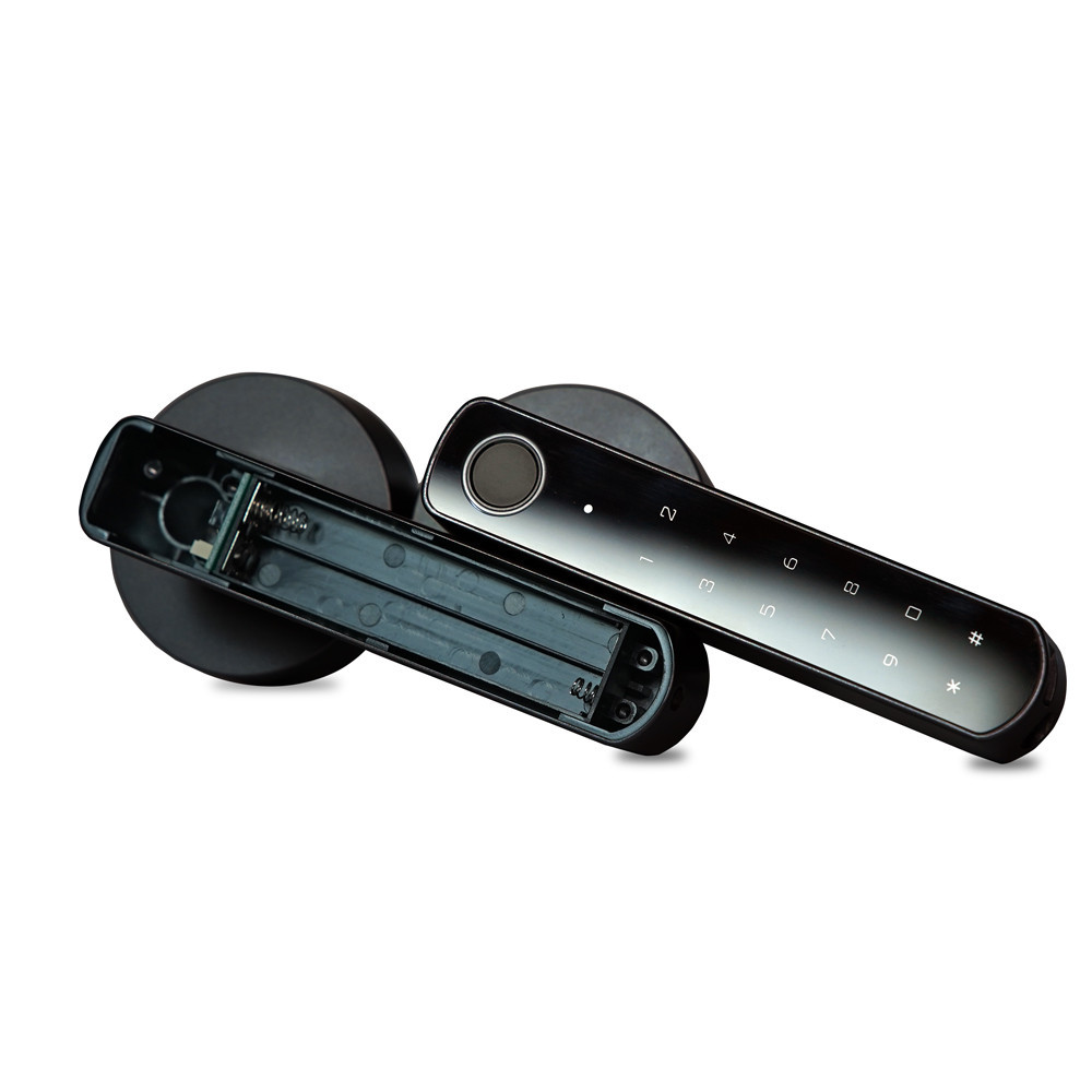 Замок біометричний автономний Trinix TRL-5205BTF Tuya Black з Bluetooth і зчитувачем відбитків пальців (65-00068) Киев - изображение 5