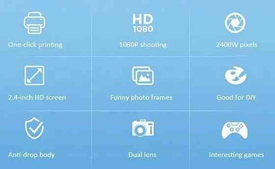 Дитячий фотоапарат із моментальним друком фото. Київ