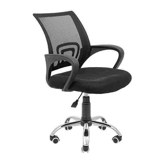 Офісне крісло керівника Richman Spider Piastra Хром Чорний Дніпро