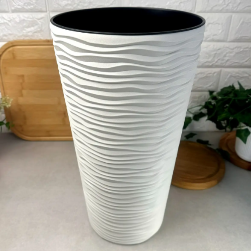 Вазон Ф'южн 35,5*66см біла троянда Алеана Житомир - фото 3