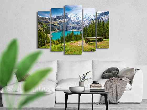 Модульна картина Природа Гори Art-349_5 ( 80х118см ) Київ