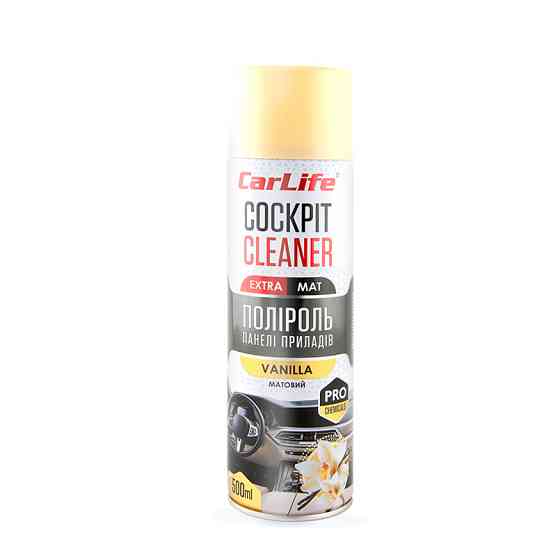 Полироль для панели приборов CarLife Cockpit Cleaner Extra Mat Ваниль, 500мл Львов