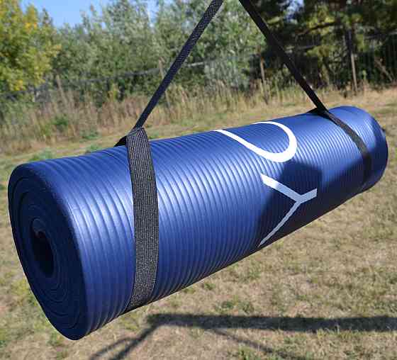 Килимок для йоги та фітнесу PowerPlay 4151 NBR Performance Mat Синій (183x61x1.2) Кам'янське