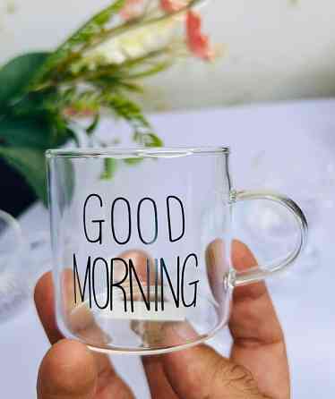 Чашка скляна Good morning 380 мл Вінниця