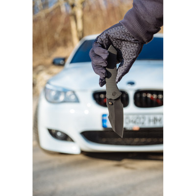 Нож Weknife High-Fin XL, Darkwash, чорний титан (WE24010-1) Винница - изображение 8