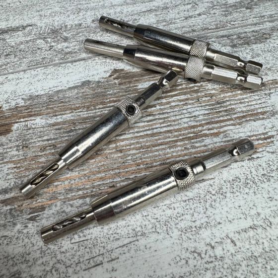 Набор самоцентрирующихся сверл 4 шт для мебели, дверных петель и замков, hex 6.35 мм Киев