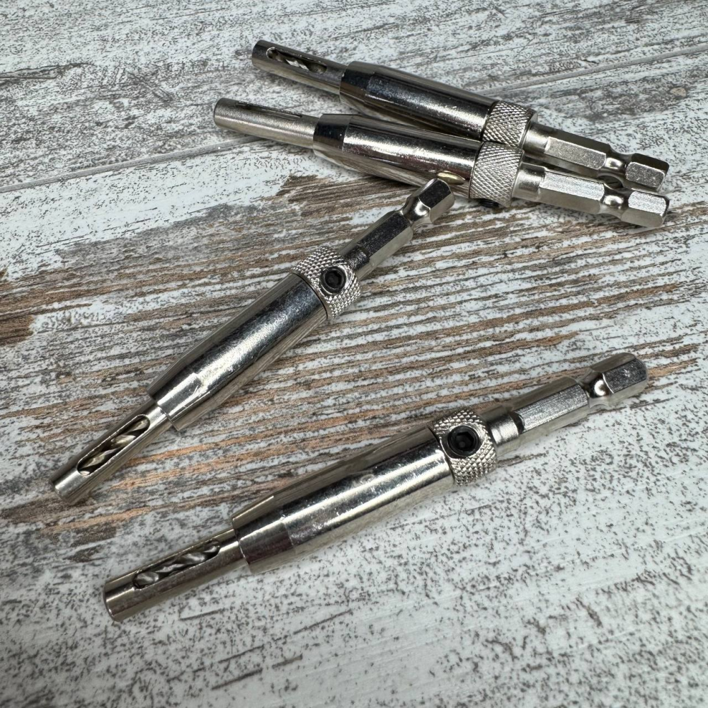 Набор самоцентрирующихся сверл 4 шт для мебели, дверных петель и замков, hex 6.35 мм Киев - изображение 4