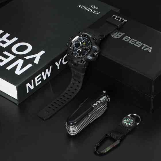 Мужские наручные часы Besta Box Peremoga Set с компасом + подарочный набор Киев