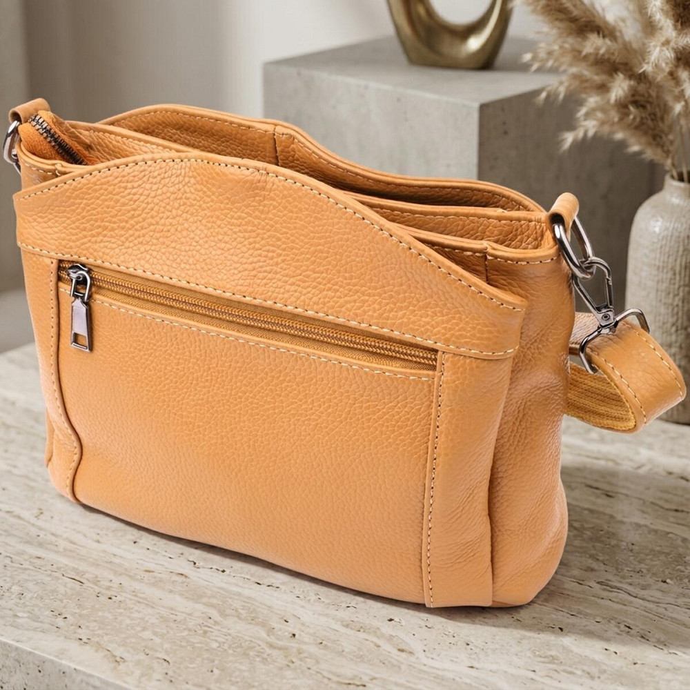 Сумка жіноча з натуральної шкіри Vintage 23008 Рудий Київ - фото 14