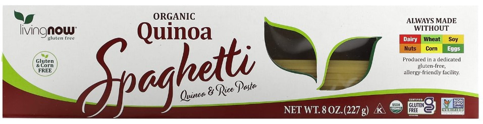 Спагетти из киноа Now Foods Quinoa Spaghetti 227 грамм Киев - изображение 1